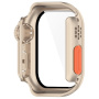 Púzdro v štýle Watch Ultra s tvrdeným sklom pre Apple Watch 42mm (Series 10 / 11) - zlaté