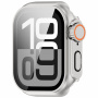 Púzdro v štýle Watch Ultra s tvrdeným sklom pre Apple Watch 42mm (Series 10 / 11) - strieborné