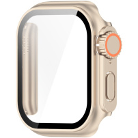 Púzdro v štýle Watch Ultra s tvrdeným sklom pre Apple Watch 46mm - zlaté