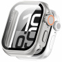 Púzdro v štýle Watch Ultra s tvrdeným sklom pre Apple Watch 46mm - strieborné