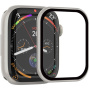 Rurihai tvrdené sklo s plastovým rámčekom pre Apple Watch 46mm - starlight