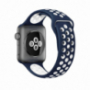 Silikonový remienok pre Apple Watch Ultra 49mm / 46mm / 45mm / 44mm / 42mm - modro-biely