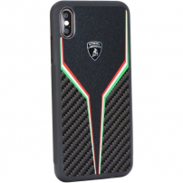 Lamborghini Originálny kryt pre iPhone XS Max – čierny