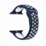 Silikonový remienok pre Apple Watch Ultra 49mm / 46mm / 45mm / 44mm / 42mm - modro-biely
