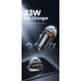 Toocki TQ-CC34A mini autonabíjačka s portami USB-C / USB-A - 30W - čierna