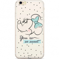 Plastový kryt Minnie pre iPhone 6 Plus/7 Plus/8 Plus – biely