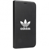 ADIDAS originálne flipové puzdro pre iPhone XR – čierne