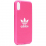 ADIDAS originálny kryt z tvrdého plastu pre iPhone XR – ružový