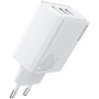 WEKOME WP-U63 rýchlonabíjací adaptér s portami 2x USB-C / USB-A - 40W - biely