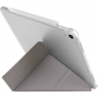 UNIQ Yorker Kanvas Plus puzdro s origami stojančekom pre iPad Air 4 (2020) / Air 5 (2022) / Pro 11" (2018) - sivé