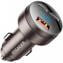 ESSAGER FSJ-008 autonabíjačka s displejom a portami 2x USB-C / USB-A - 105W - hnedá