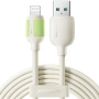 JOYROOM S-A53 nabíjací a dátový kábel - USB-A na Lightning - 2 m - béžový
