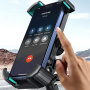 USAMS ZJ078 držiak na bicykel a motorku na riadidlá pre iPhone - čierny