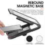 WEST BIKING univerzálne magnetické vodeodolné puzdro s držiakom na bicykel a motorku na riadidlá pre iPhone - čierne
