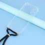 Transparentný kryt so šnúrkou pre iPhone 17 - čierny