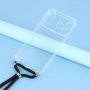 Transparentný kryt so šnúrkou pre iPhone 17 Pro Max - čierny