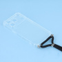Transparentný kryt so šnúrkou pre iPhone 17 Pro Max - čierny