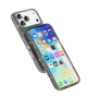 Transparentný kryt s trblietkami pre iPhone 17 Pro Max - sivý