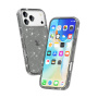 Transparentný kryt s trblietkami pre iPhone 17 Pro - sivý