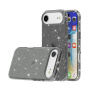 Transparentný kryt s trblietkami pre iPhone Air - sivý