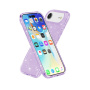 Transparentný kryt s trblietkami pre iPhone Air - fialový
