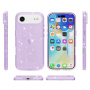 Transparentný kryt s trblietkami pre iPhone Air - fialový