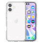 Transparentný kryt s trblietkami pre iPhone 17 - strieborný