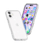 Transparentný kryt s trblietkami pre iPhone 17 - strieborný