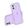 Transparentný kryt s trblietkami pre iPhone 17 - fialový