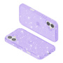 Transparentný kryt s trblietkami pre iPhone 17 - fialový