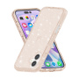 Transparentný kryt s trblietkami pre iPhone 17 - ružovozlatý