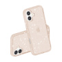 Transparentný kryt s trblietkami pre iPhone 17 - ružovozlatý