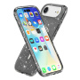 Transparentný kryt s trblietkami a MagSafe pre iPhone Air - sivý