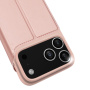 DUX DUCIS Skin Pro flipové puzdro pre iPhone 17 Pro Max - ružovozlaté