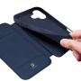 DUX DUCIS Skin Pro flipové puzdro pre iPhone 17 – tmavomodré