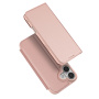 DUX DUCIS Skin Pro flipové puzdro pre iPhone 17 – ružovozlaté