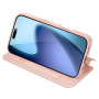 DUX DUCIS Skin Pro flipové puzdro pre iPhone 17 – ružovozlaté