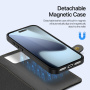 DUX DUCIS Lawa 2v1 odnímateľné flipové púzdro s MagSafe a peňaženkou pre iPhone 17 Pro / 18 Pro - čierne