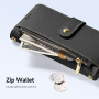 DUX DUCIS Lawa 2v1 odnímateľné flipové púzdro s MagSafe a peňaženkou pre iPhone 17 Pro / 18 Pro - čierne