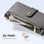 DUX DUCIS Lawa 2v1 odnímateľné flipové púzdro s MagSafe a peňaženkou pre iPhone 17 Pro / 18 Pro - sivé