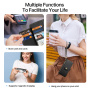 DUX DUCIS Lawa 2v1 odnímateľné flipové puzdro s MagSafe a peňaženkou pre iPhone 17 Pro Max - čierne