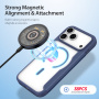 DUX DUCIS Skin X flipové puzdro s MagSafe pre iPhone 17 Pro Max - tmavo modré