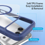 DUX DUCIS Skin X flipové puzdro s MagSafe pre iPhone 17 Pro Max - tmavo modré