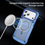 Odolný transparentný kryt s MagSafe pre iPhone 17 Pro - modrý