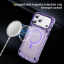 Odolný transparentný kryt s MagSafe pre iPhone 17 Pro - fialový