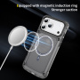 Odolný transparentný kryt s MagSafe pre iPhone 17 Pro Max - sivý