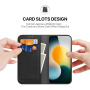 DUX DUCIS Hivo kožené flipové puzdro pre iPhone 17 Pro Max - čierne