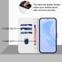 Flipové puzdro z PU kože pre iPhone 17 Pro Max - biele