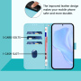 Flipové puzdro z PU kože pre iPhone 17 Pro Max - modré