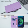 Flipové puzdro z PU kože pre iPhone Air - fialové